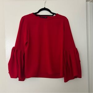 Zara Elegant Red Women's Top